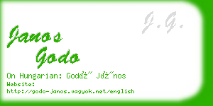 janos godo business card